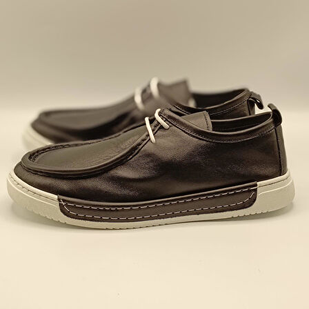 Emma Siyah Deri Loafer