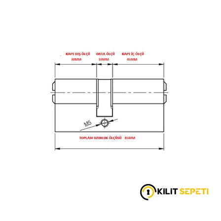 Kale 164 CEC Silindir  30+10+45 (85MM)
