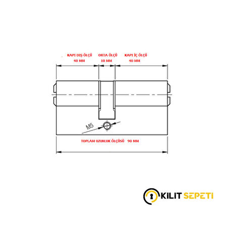 Kale 164 CEC Silindir 40+10+40 (90MM)