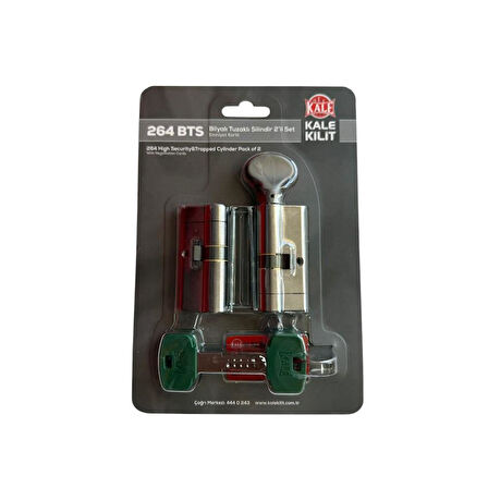 Kale 264 BTS Bilyalı Tuzaklı Antrasit Silindir 2 Li Set