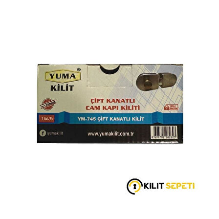 Yuma Çift Kanat Cam Kapı Kilidi YM-745