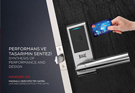 Kale Ofis Tipi Kartlı Kilit-Mandallı K040/90-705 (SOL)