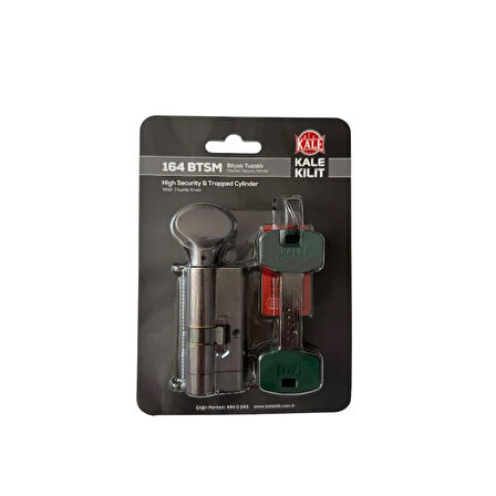 Kale 164 BTSM Bilyalı Tuzaklı Mandallı Antrasit Silindir 68MM