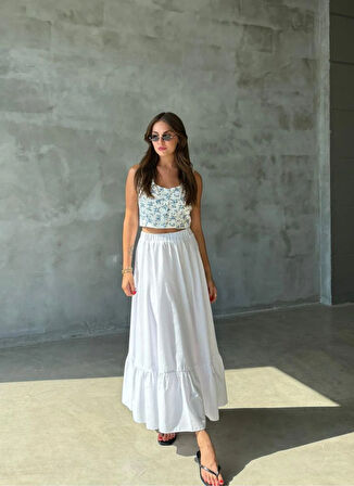 Çiçek Desenli Yelek