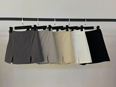 Yırtmaçlı Şort Etek