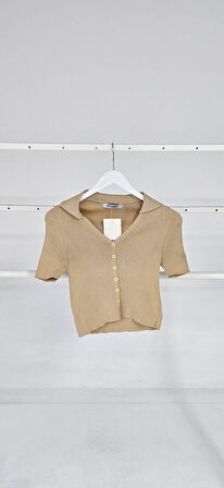 Kısa Kollu Triko Bluz