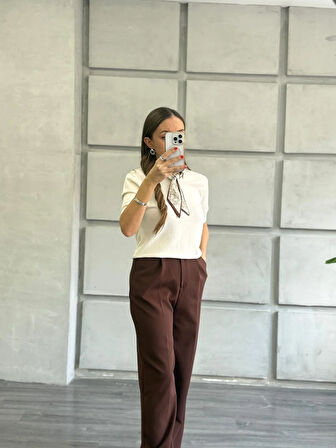 Yüksek Bel Palazzo Pantolon