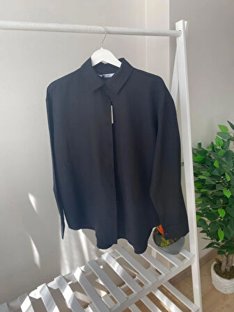 Oversize Pamuk Gömlek