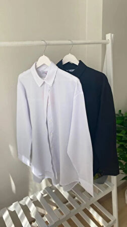 Oversize Pamuk Gömlek