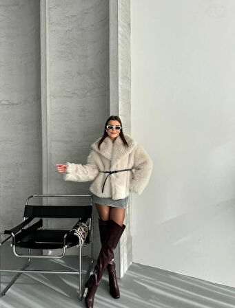 Oversize Kürk Bej