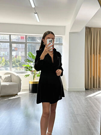 Kruvaze Kapamalı Elbise