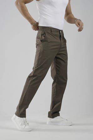 Beli Lastikli Regular Kalıp Chino Likralı Erkek Pantolon