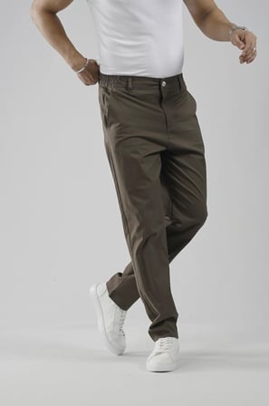Beli Lastikli Regular Kalıp Chino Likralı Erkek Pantolon