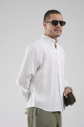 Regular Kalıp Modal Düz Erkek Gömlek