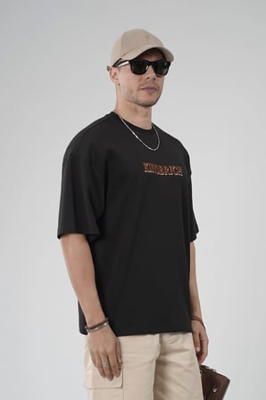 Oversize Kalıp Kingbrich Baskılı Tişört