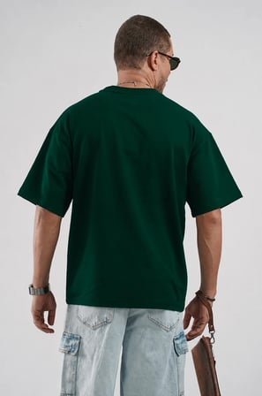 Oversize Kalıp Basic %100 Pamuklu Erkek Tişört