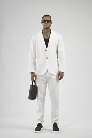 Slim Fit Kalıp Erkek Pamuklu Keten Alt Üst Takım