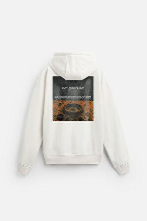 Kapuşonlu Dont Need Reason Baskılı Sweatshirt