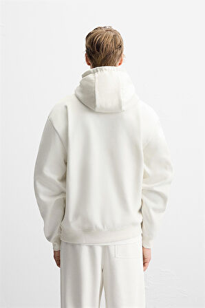 Kanguru Cepli Oversize Kalıp Unisex Düz Hoodie