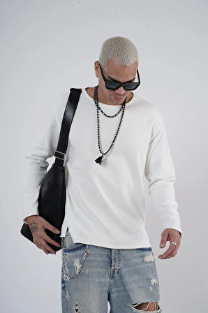 King Brich Pis Yaka Oversize Kalıp Erkek Sweatshirt