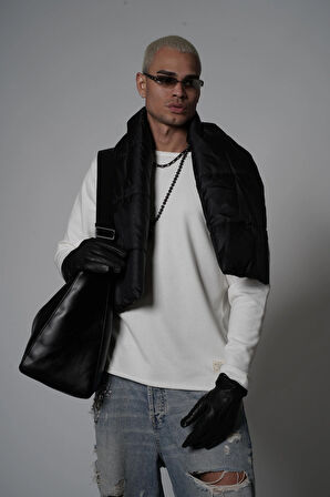 King Brich Pis Yaka Oversize Kalıp Erkek Sweatshirt