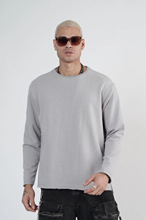 King Brich Pis Yaka Oversize Kalıp Erkek Sweatshirt