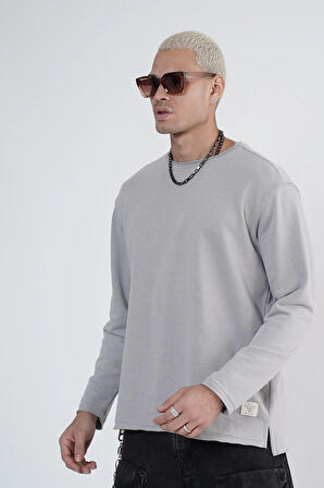 King Brich Pis Yaka Oversize Kalıp Erkek Sweatshirt