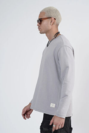 King Brich Pis Yaka Oversize Kalıp Erkek Sweatshirt