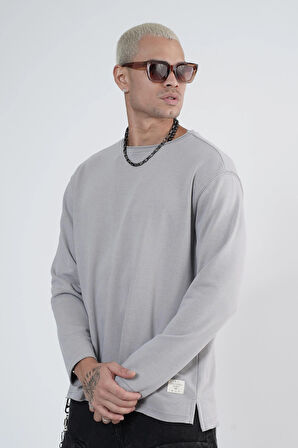 King Brich Pis Yaka Oversize Kalıp Erkek Sweatshirt