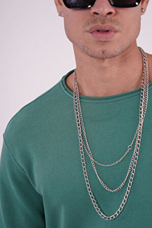King Brich Pis Yaka Oversize Kalıp Erkek Sweatshirt