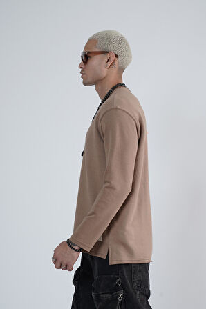 King Brich Pis Yaka Oversize Kalıp Erkek Sweatshirt