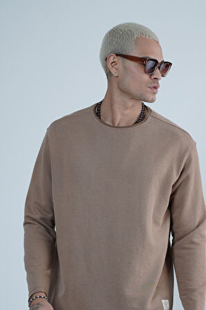 King Brich Pis Yaka Oversize Kalıp Erkek Sweatshirt