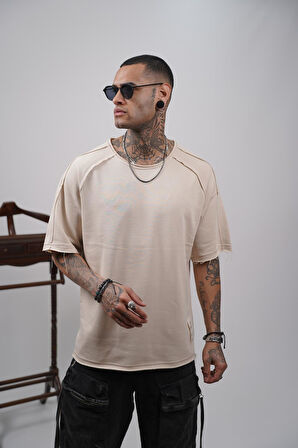 Pis Yaka Oversize Kalıp Reglan Kol Erkek Tişört