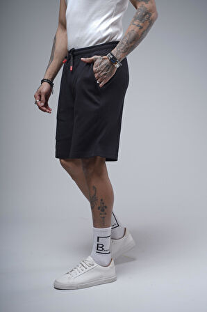 Beli Lastikli Cepli Regular Kalıp Erkek Şort Bermuda