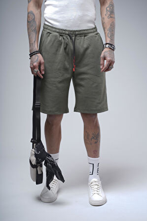 Beli Lastikli Cepli Regular Kalıp Erkek Şort Bermuda