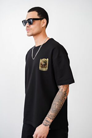 Oversize Kalıp Osmanlı Çarşı Baskılı Unisex Tişört