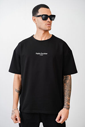 Oversize Kalıp Pablo Escobar is Calling Baskılı Unisex Tişört