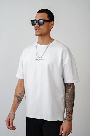 Oversize Kalıp Pablo Escobar is Calling Baskılı Unisex Tişört