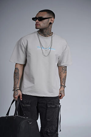 The King Of Balance Baskılı Oversize Kalıp Unisex Tişört