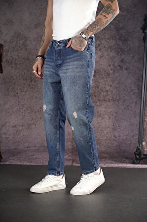 Boyfrıend Kalıp Bilek Boy Erkek Kot Pantolon