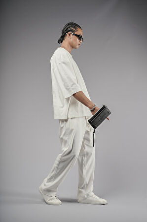 Oversize Kalıp Keten Alt Üst Takım