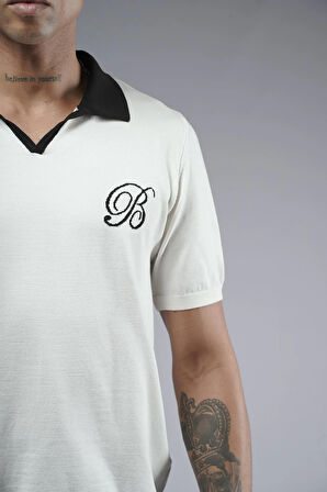 Polo Yaka Reglan Kol Regular Kalıp Triko Tişört