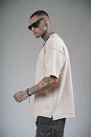 Bisiklet Yaka How To Make It Better Yazılı Oversize Kalıp Tişört