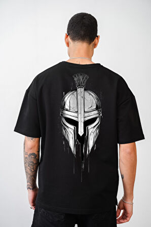 Kuru Kafa Baskılı Unisex Oversize Kalıp Tişört