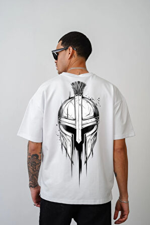 Kuru Kafa Baskılı Unisex Oversize Kalıp Tişört