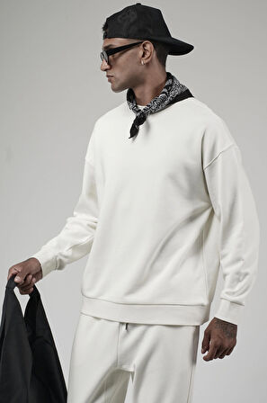 Bisiklet Yaka Oversize Kalıp Sweat Pantolon Alt Üst Takım