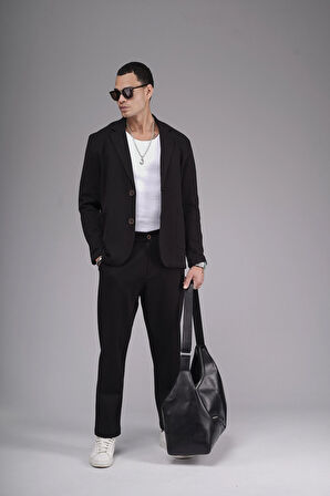 Regular Kalıp Mevsimlik Erkek Blazer Takım