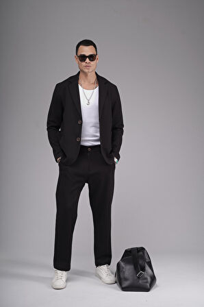 Regular Kalıp Mevsimlik Erkek Blazer Takım