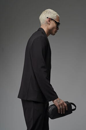 Regular Kalıp Likralı Erkek Blazer Alt Üst Takım