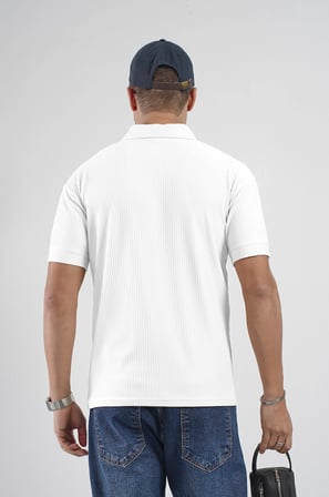Polo Yaka Regular Kalıp Çizgili Erkek Basıc Tişört